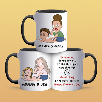 Sorry For - Accent Coffee Mug