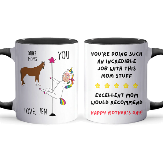 Excellent Mom - Accent Coffee Mug