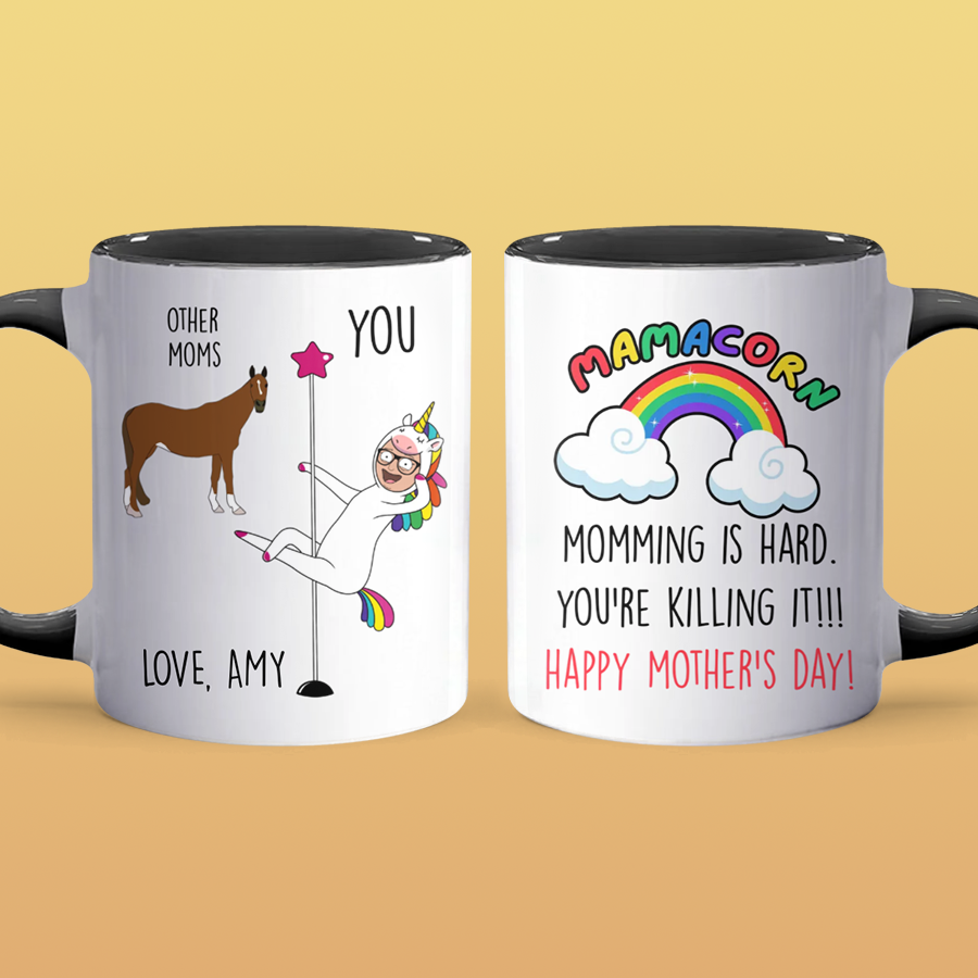 Momming Is Hard - Accent Coffee Mug