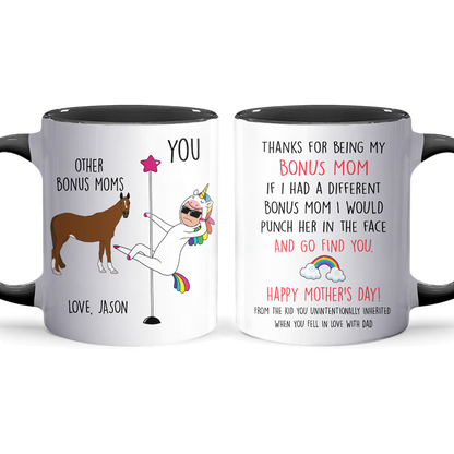 Bonus Mom - Accent Coffee Mug