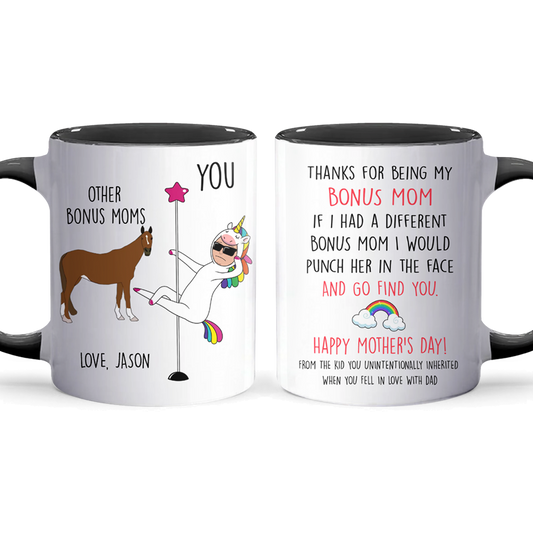 Bonus Mom - Accent Coffee Mug