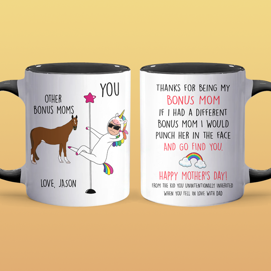 Bonus Mom - Accent Coffee Mug