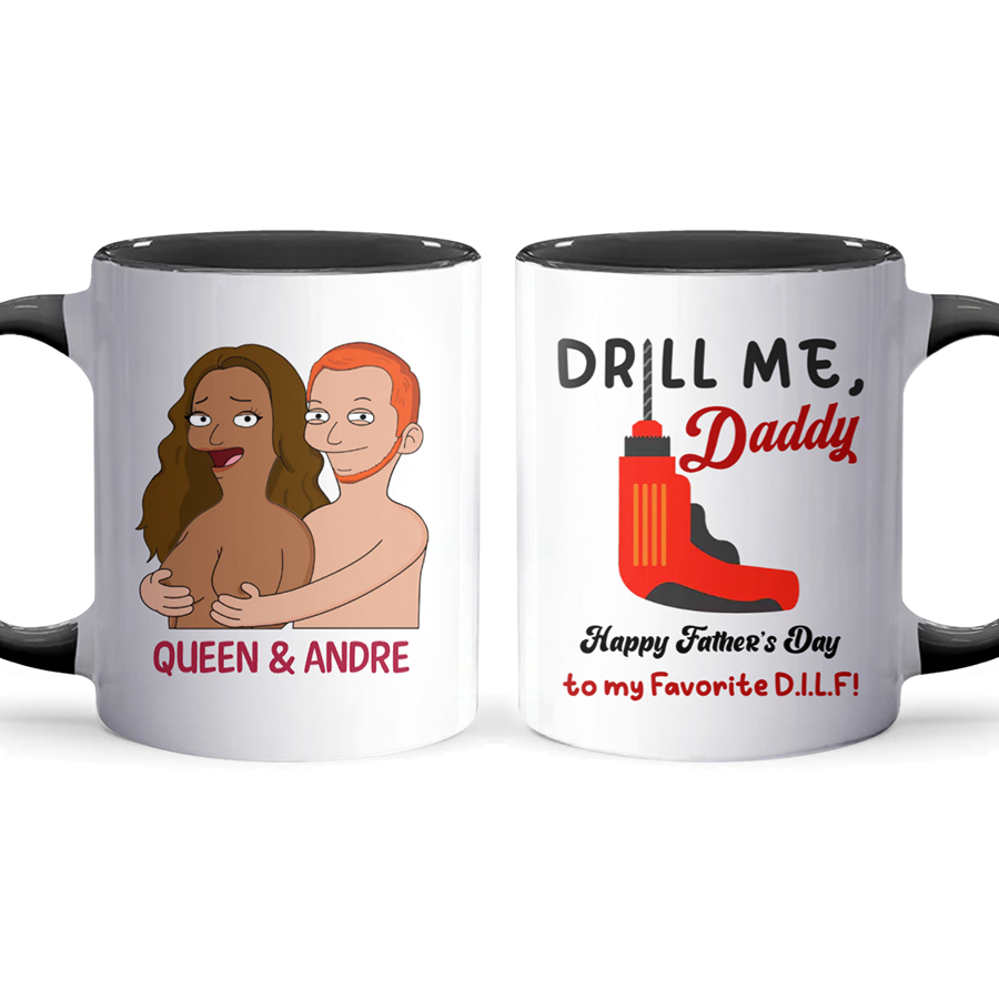 Drill Me - Accent Coffee Mug