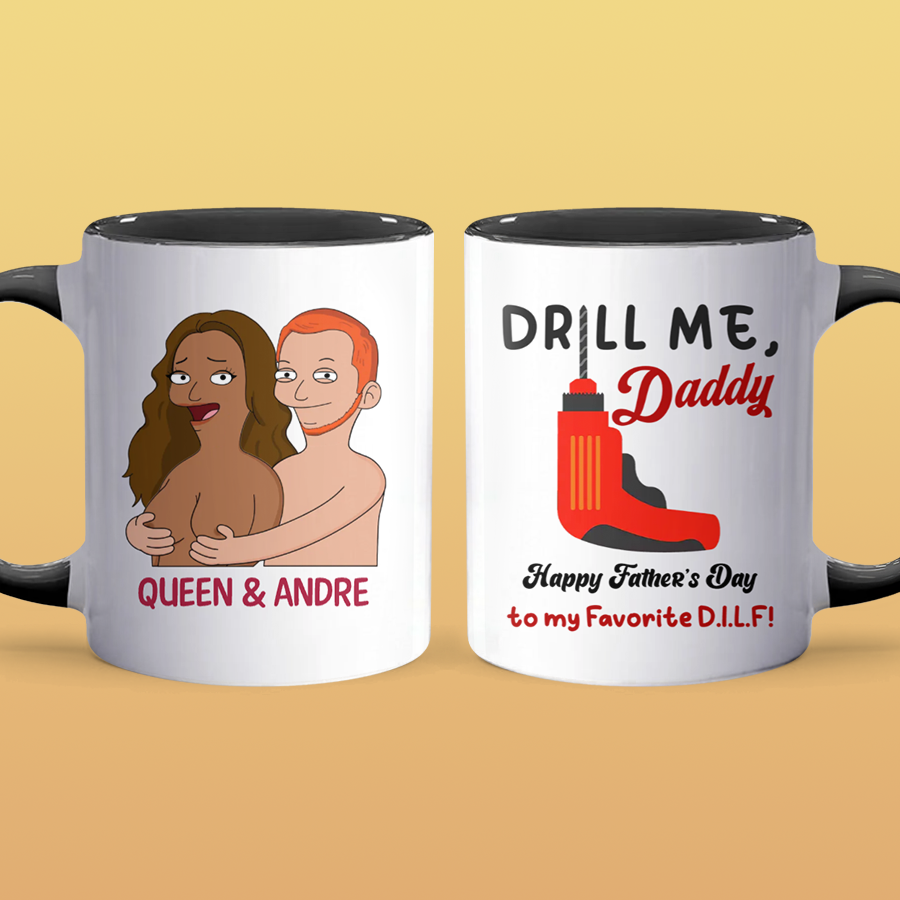 Drill Me - Accent Coffee Mug