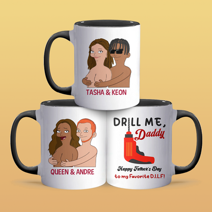 Drill Me - Accent Coffee Mug