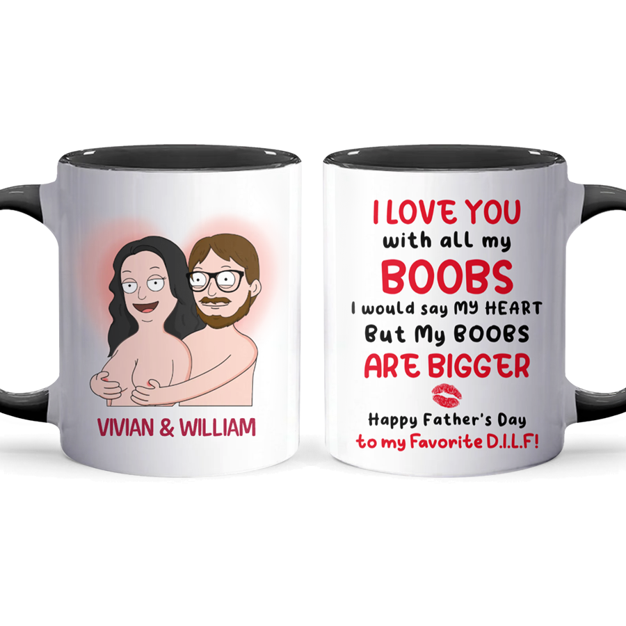 My Boobs - Accent Coffee Mug