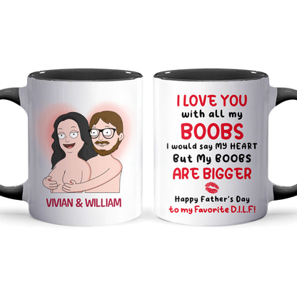 My Boobs - Accent Coffee Mug