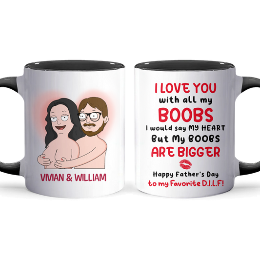 My Boobs - Accent Coffee Mug