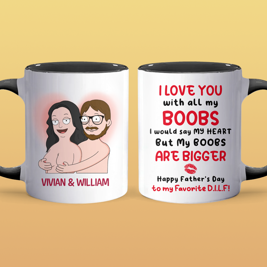 My Boobs - Accent Coffee Mug