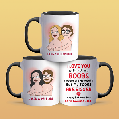 My Boobs - Accent Coffee Mug