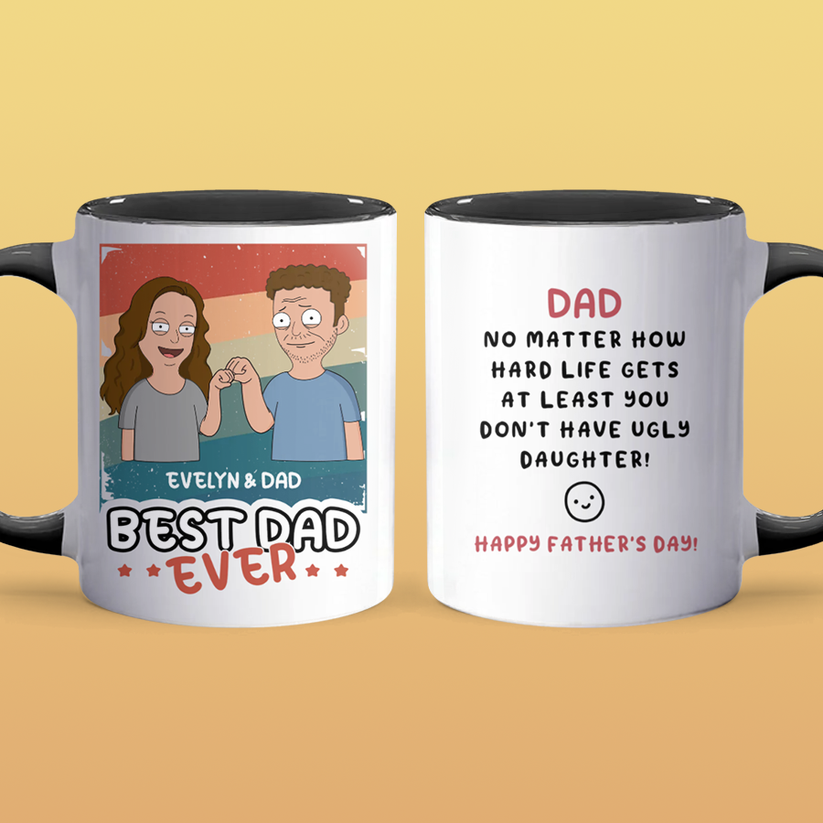 Ugly Daughter - Accent Coffee Mug