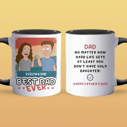 Ugly Daughter - Accent Coffee Mug