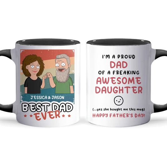 Awesome Daughter  - Accent Coffee Mug