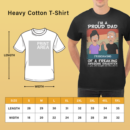 Proud Dad - Heavy Cotton T-Shirt