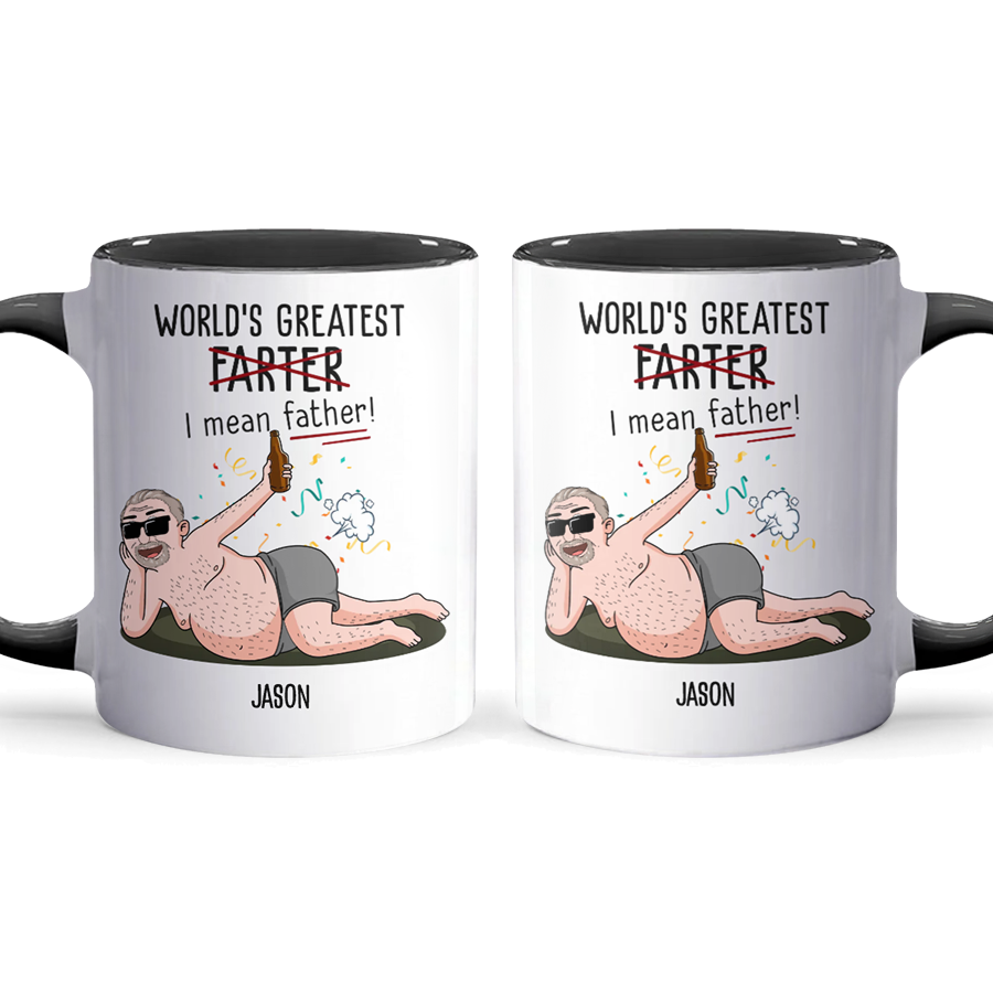 Greatest Farter - Accent Coffee Mug