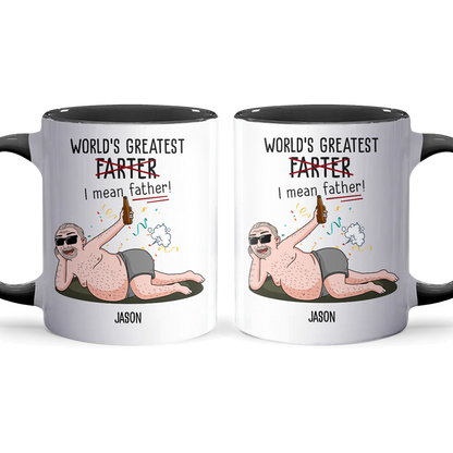 Greatest Farter - Accent Coffee Mug