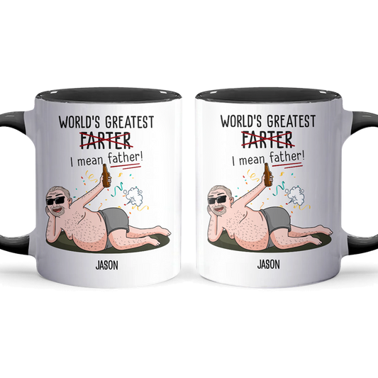 Greatest Farter - Accent Coffee Mug