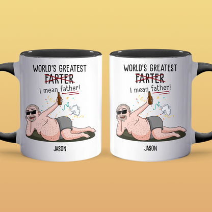 Greatest Farter - Accent Coffee Mug