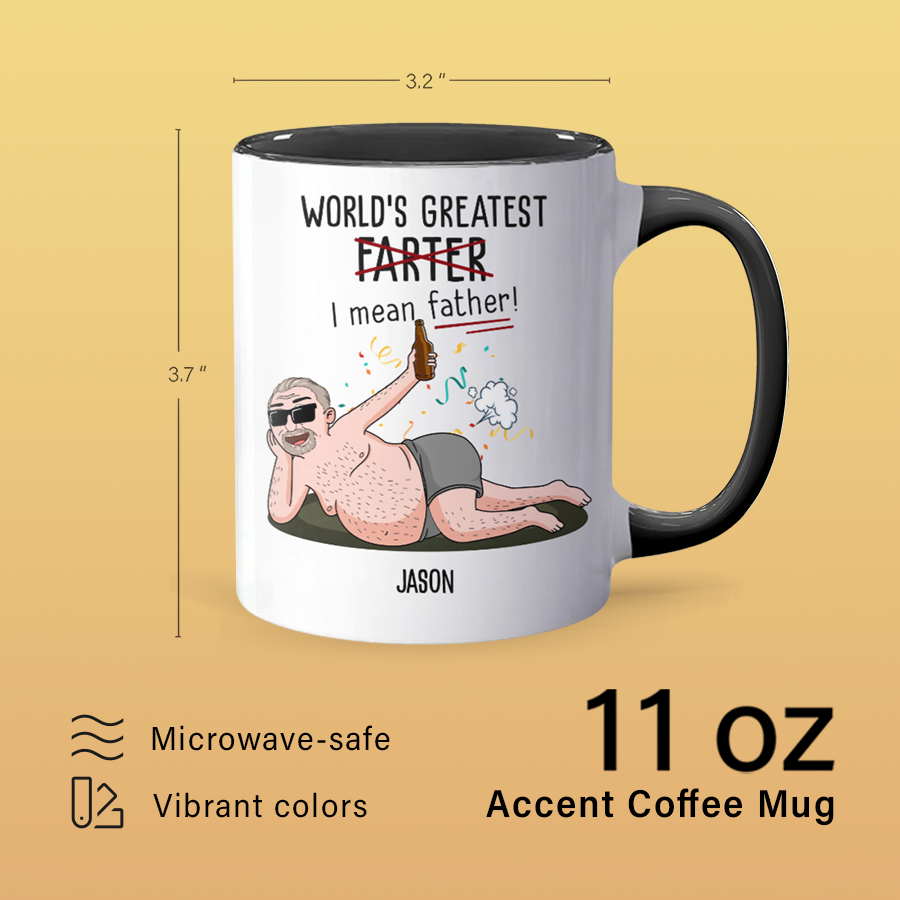 Greatest Farter - Accent Coffee Mug