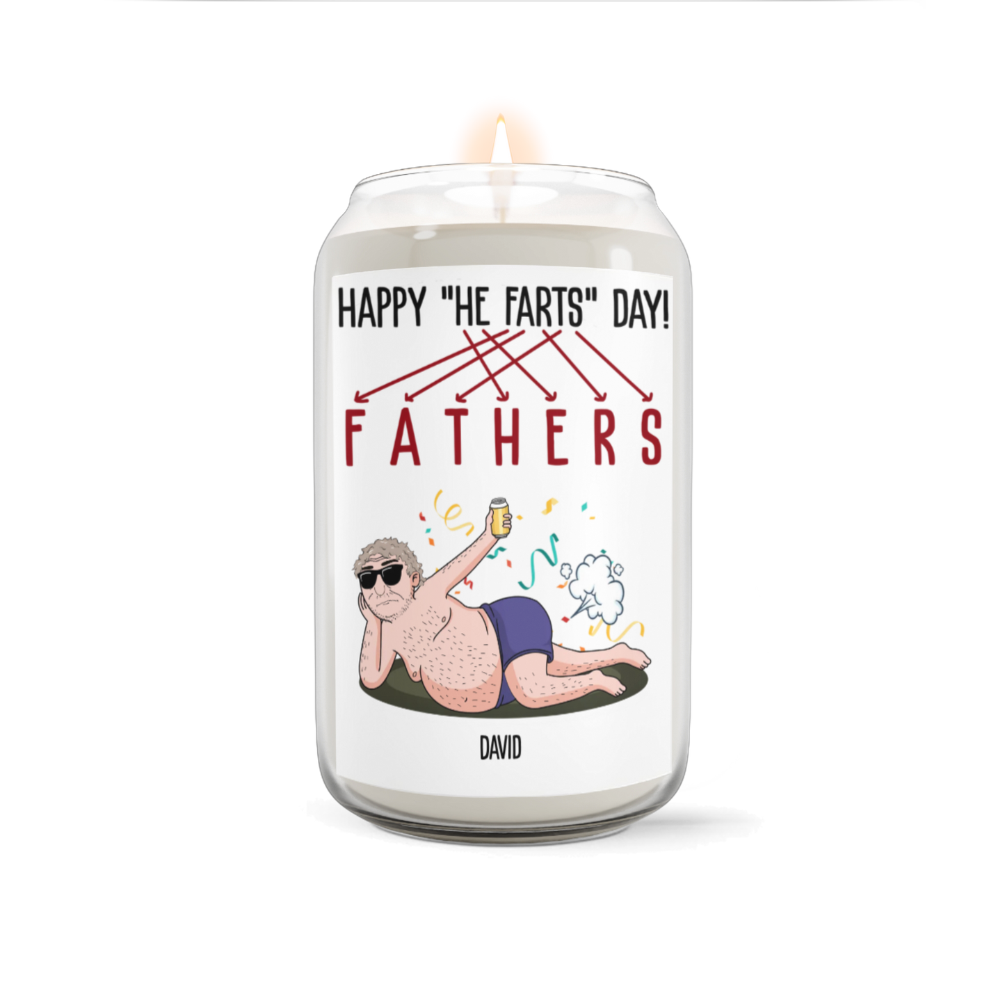 He Farts FATHERS - Premium Eco-friendly Scented Candle