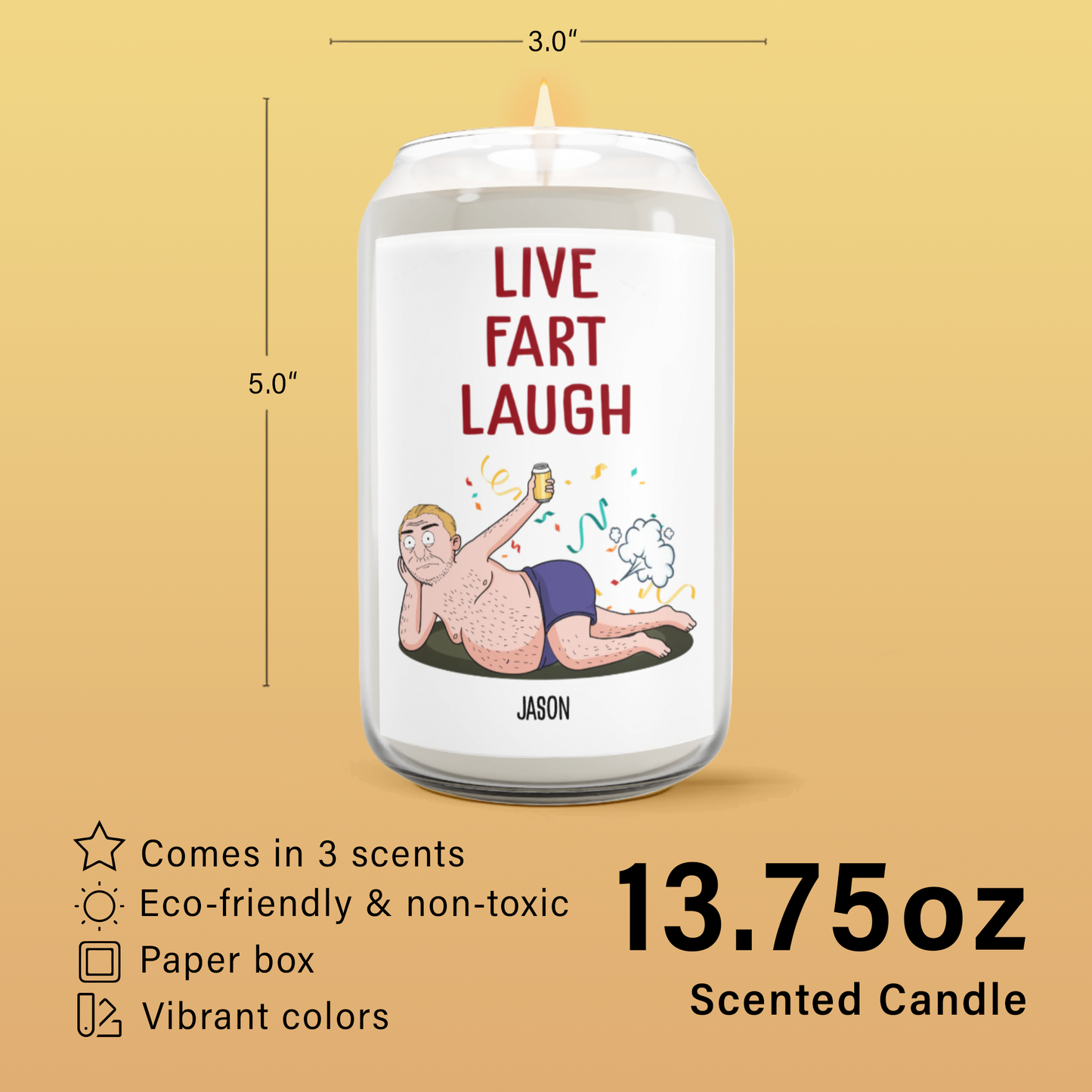 Live Fart - Premium Eco-friendly Scented Candle