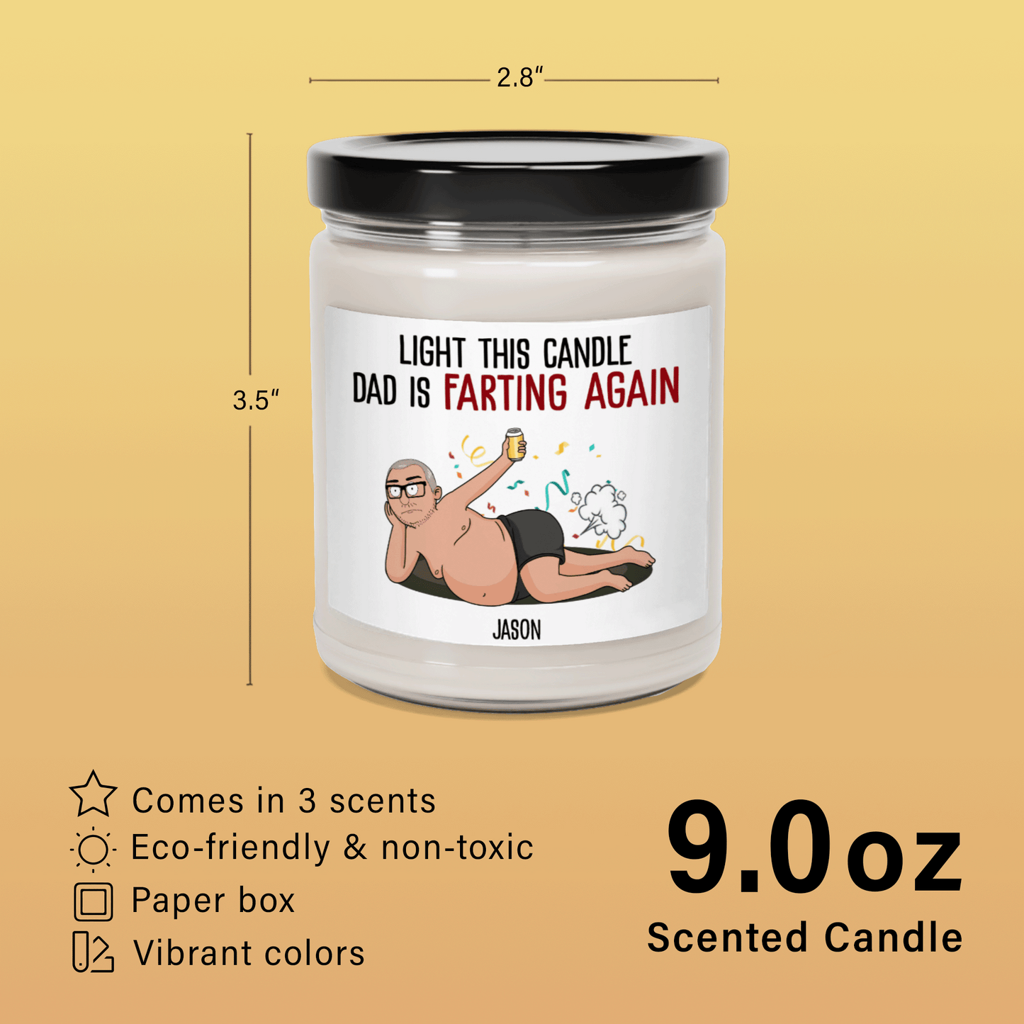 Farting Again - Scented Soy Candle