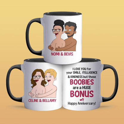 Boobies Are A Huge - Accent Coffee Mug