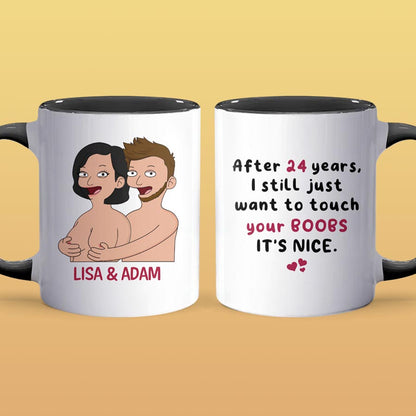 Your Boobs It's Nice - Accent Coffee Mug