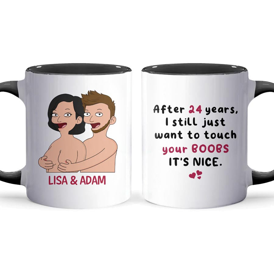 Your Boobs It's Nice - Accent Coffee Mug