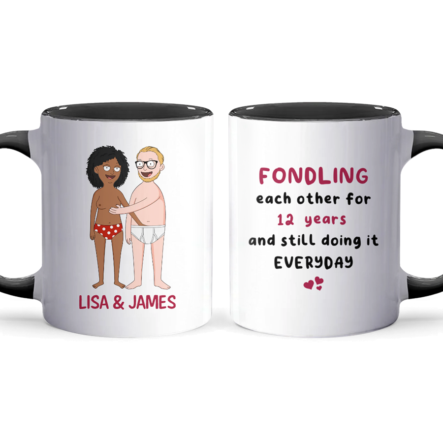 Fondling Each Other - Accent Coffee Mug