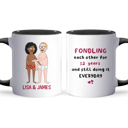 Fondling Each Other - Accent Coffee Mug