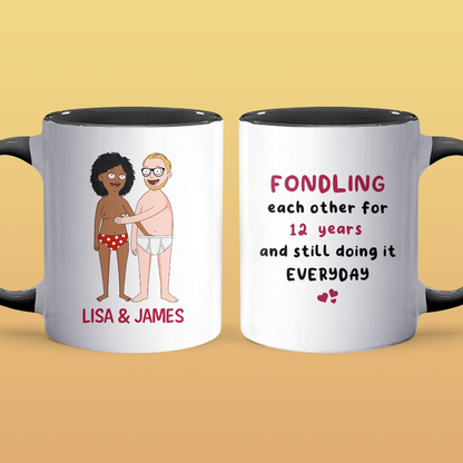 Fondling Each Other - Accent Coffee Mug