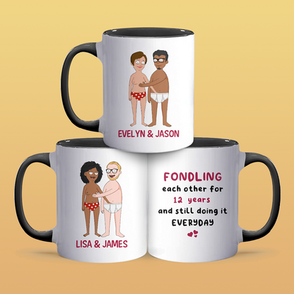 Fondling Each Other - Accent Coffee Mug