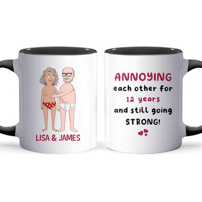 Annoying Each Other - Accent Coffee Mug