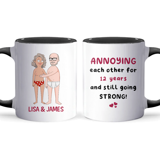 Annoying Each Other - Accent Coffee Mug