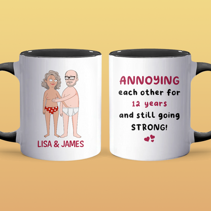 Annoying Each Other - Accent Coffee Mug