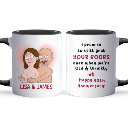 I Promise To - Accent Coffee Mug