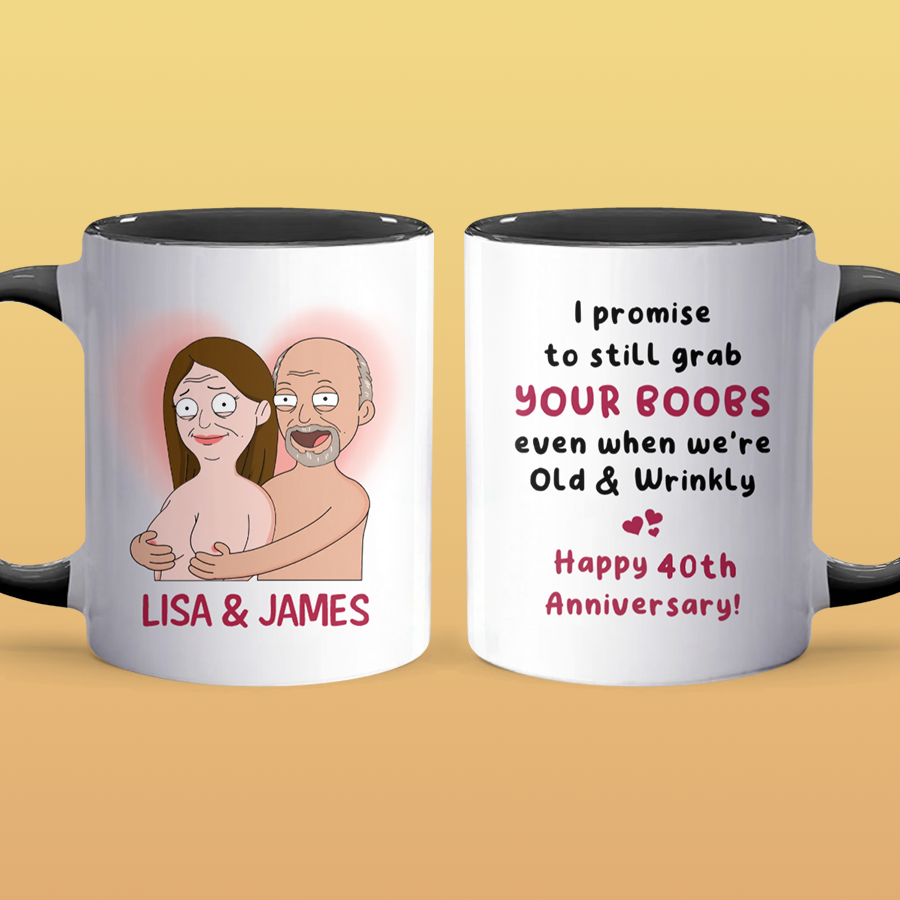 I Promise To - Accent Coffee Mug