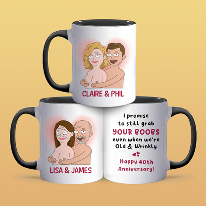 I Promise To - Accent Coffee Mug