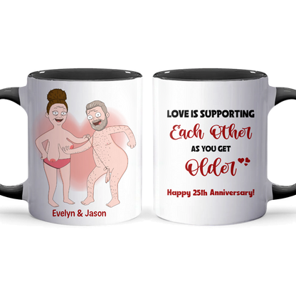 Love Is Supporting - Accent Coffee Mug