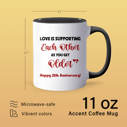 Love Is Supporting - Accent Coffee Mug