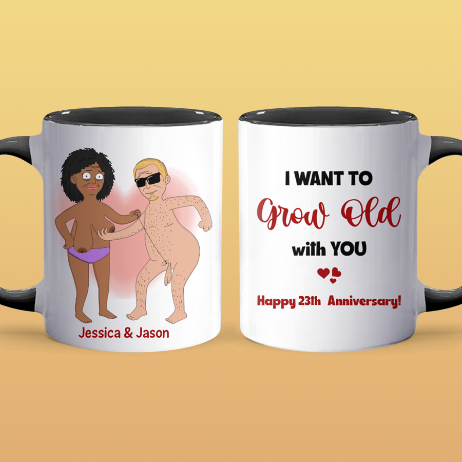 Grow Old - Accent Coffee Mug