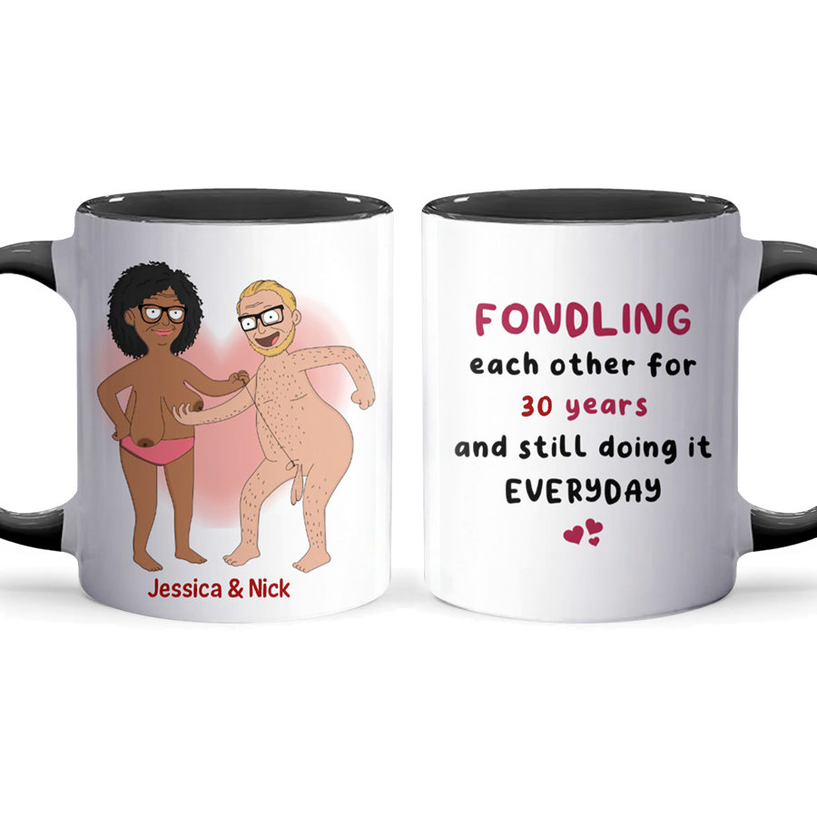 Fondling Each Other - Accent Coffee Mug