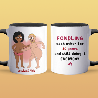 Fondling Each Other - Accent Coffee Mug