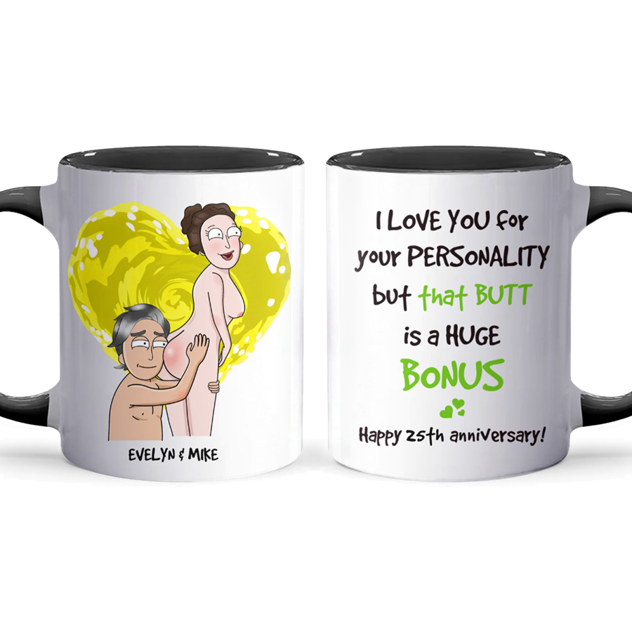 I Love You - Accent Coffee Mug