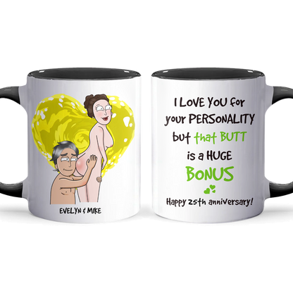 I Love You - Accent Coffee Mug