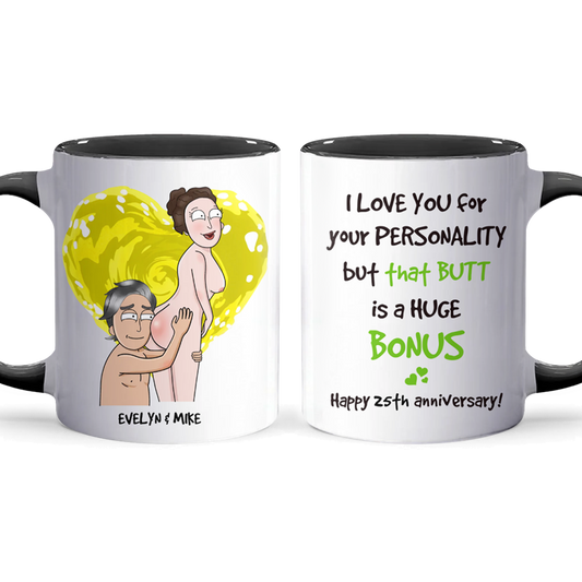 I Love You - Accent Coffee Mug