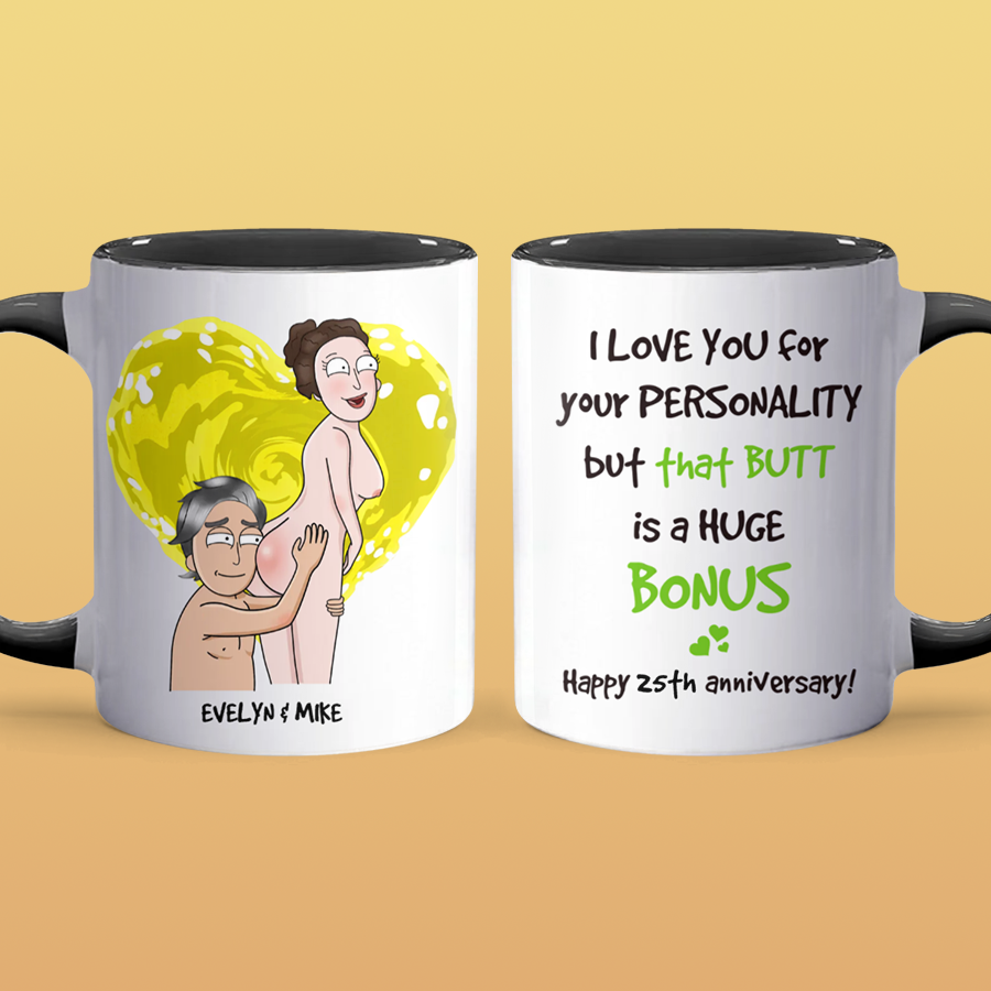 I Love You - Accent Coffee Mug