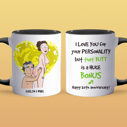 I Love You - Accent Coffee Mug