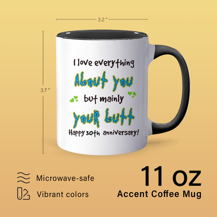 I Love Everything - Accent Coffee Mug